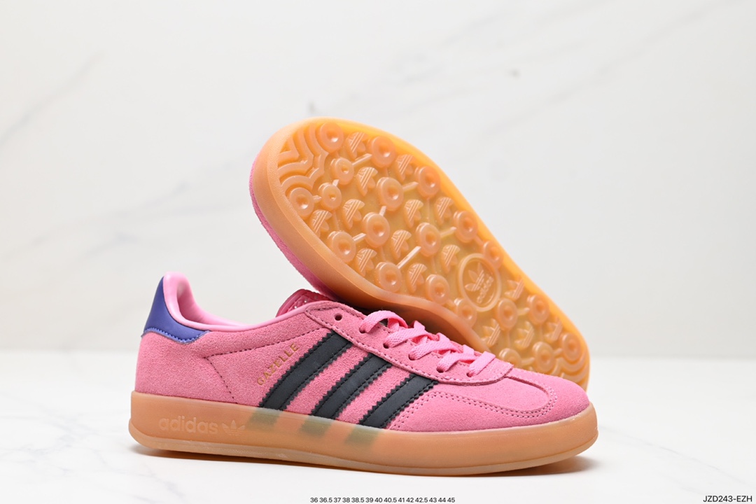 140 adidas originals Gazelle Indoor 粉黑 IE7002