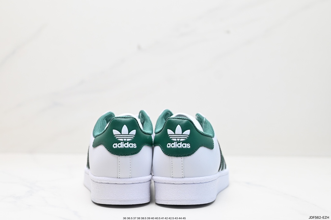 125 阿迪达斯Adidas三叶草 Originals Superstar”Sail/Green/Lace“贝壳头板鞋 CZ3742