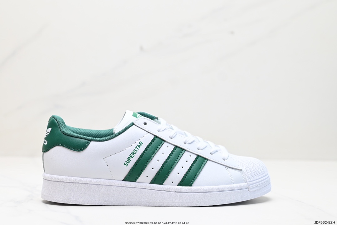 125 阿迪达斯Adidas三叶草 Originals Superstar”Sail/Green/Lace“贝壳头板鞋 CZ3742