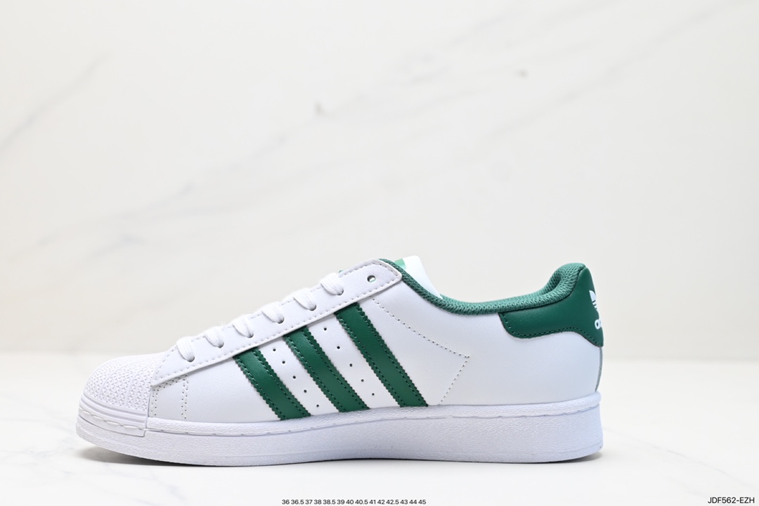 125 阿迪达斯Adidas三叶草 Originals Superstar”Sail/Green/Lace“贝壳头板鞋 CZ3742