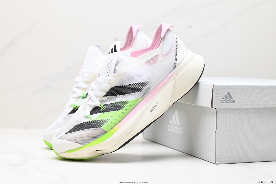 200 阿迪达斯Adidas Adizero Adios Pro 3 耐磨减震专业跑步鞋 GX9777