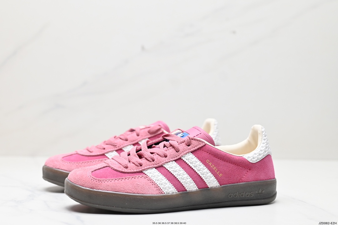 140 阿迪达斯Adidas Originals Gazelle Indoor 三叶草复古防滑耐磨低帮板鞋 HQ8717