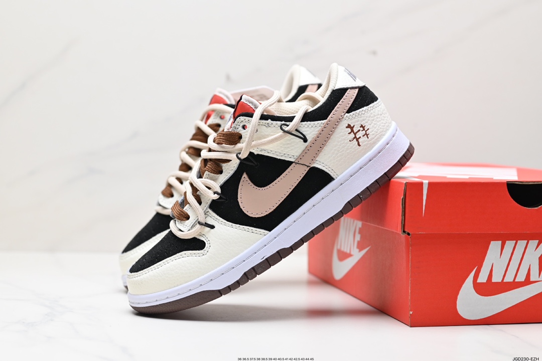 180 耐克Nike SB Dunk Low”Milk White/Pink/Smile“扣篮系列低帮休闲运动滑板板鞋  FD1232-001