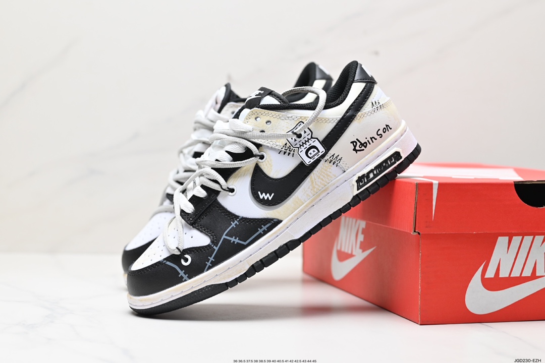 180 耐克Nike SB Dunk Low”Milk White/Pink/Smile“扣篮系列低帮休闲运动滑板板鞋  FD1232-001