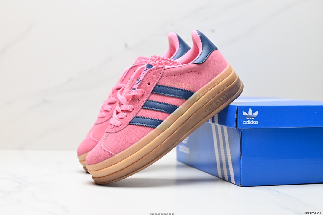 130 阿迪达斯Adidas Gazelle Bold w 低帮复古百搭休闲运动板鞋 HO6122