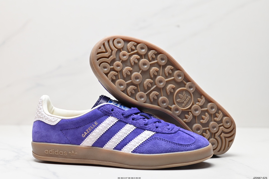 140 Adidas originals Gazelle Indoor 低帮复古轻便休闲板鞋 IF1860