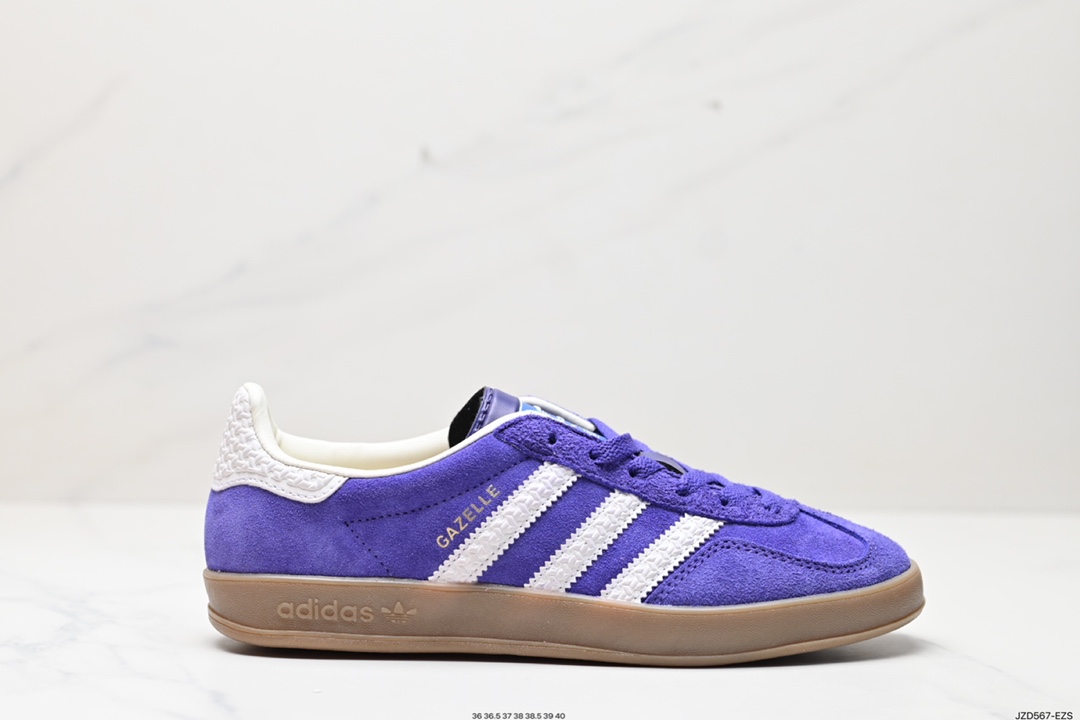 140 Adidas originals Gazelle Indoor 低帮复古轻便休闲板鞋 IF1860