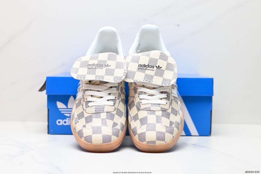 150 Wales Bonner x Adidas Originals Samba Classic"White/Royal Blue/Gum"桑巴舞板鞋“联名胶底”内置防尘袋 IG1636