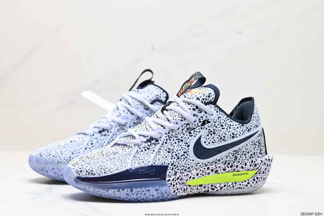 260 耐克Nike Air Zoom GT Cut 3 EP"White Blue/Wave Point"超跑级3代系列低帮篮球鞋“白蓝斑点”FV3626-900