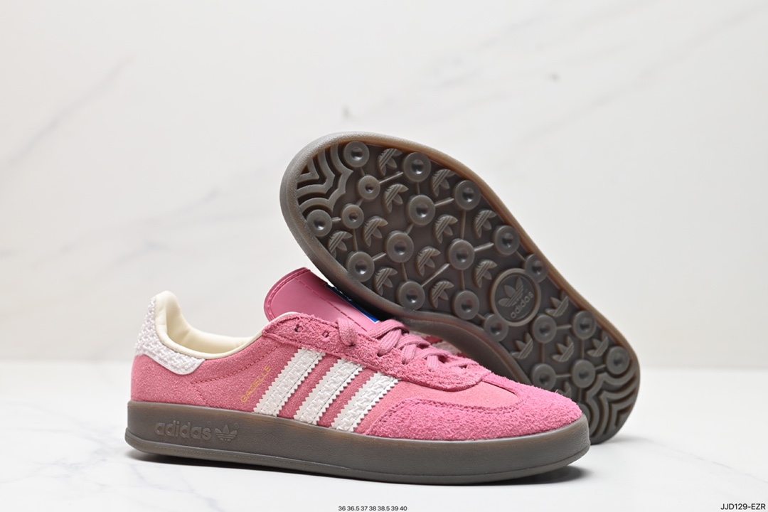 130 阿迪达斯Adidas Originals Gazelle Indoor 三叶草复古防滑耐磨低帮板鞋 HQ8717