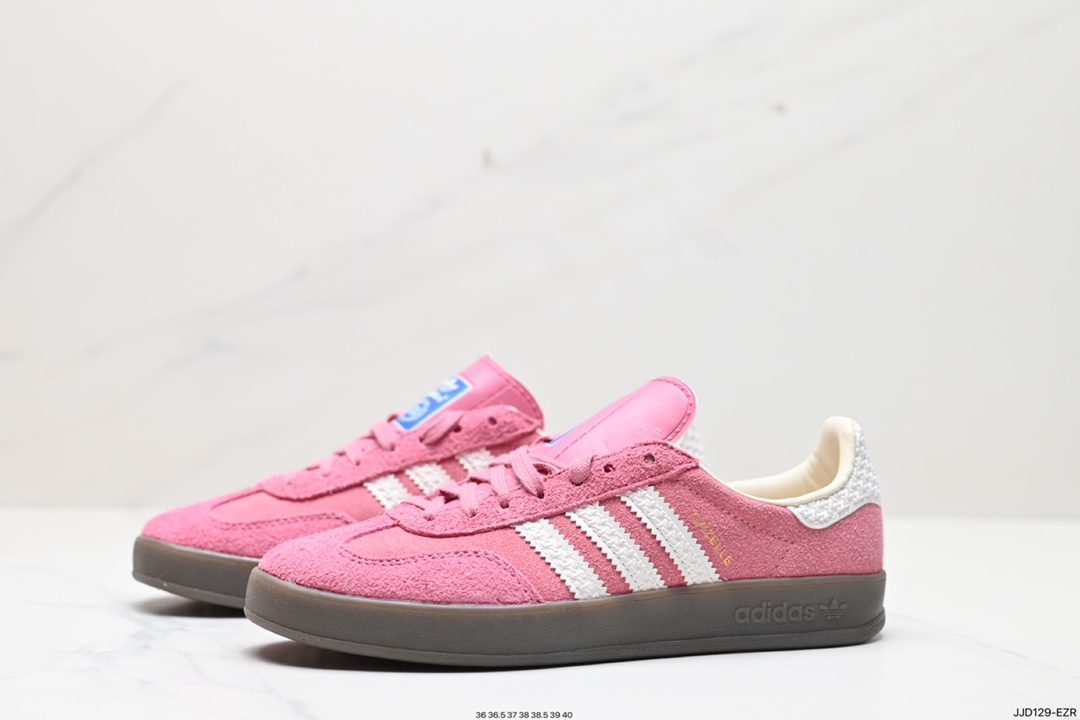 130 阿迪达斯Adidas Originals Gazelle Indoor 三叶草复古防滑耐磨低帮板鞋 HQ8717