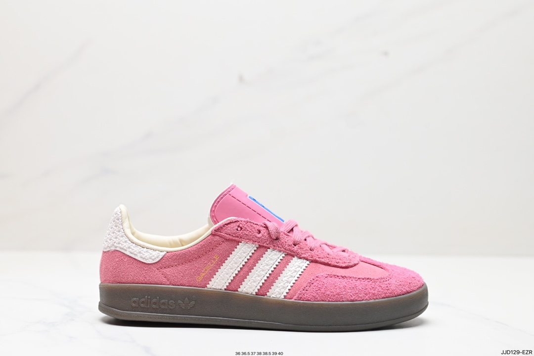 130 阿迪达斯Adidas Originals Gazelle Indoor 三叶草复古防滑耐磨低帮板鞋 HQ8717