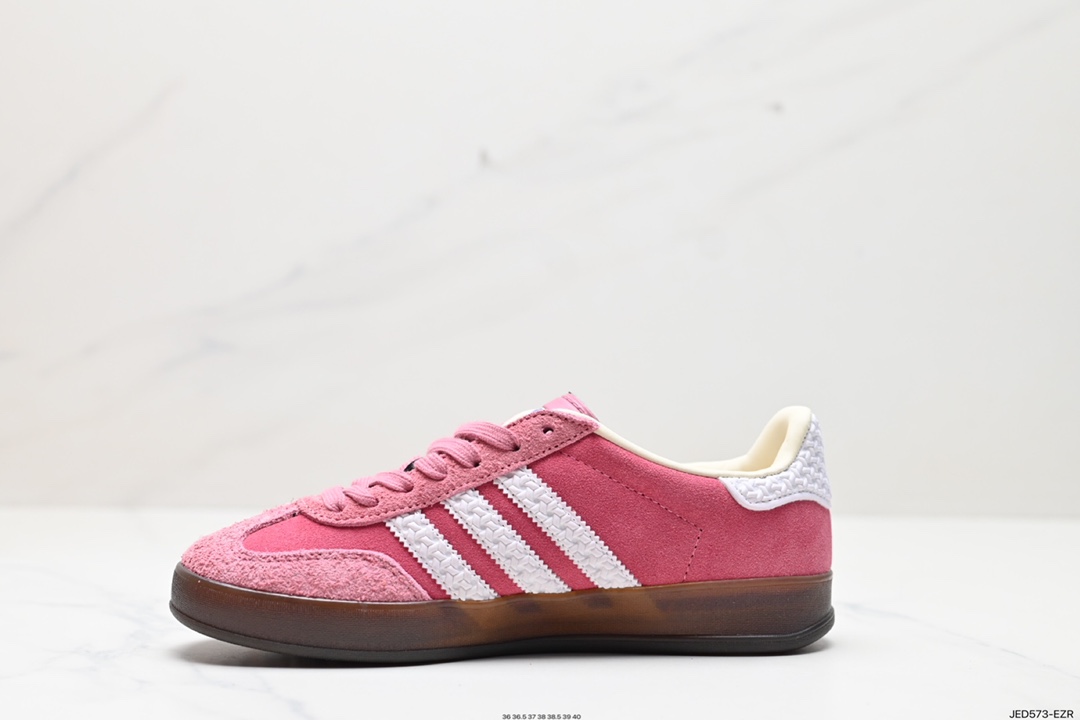 阿迪达斯Adidas Originals Gazelle Indoor 三叶草复古防滑耐磨低帮板鞋 HQ8717