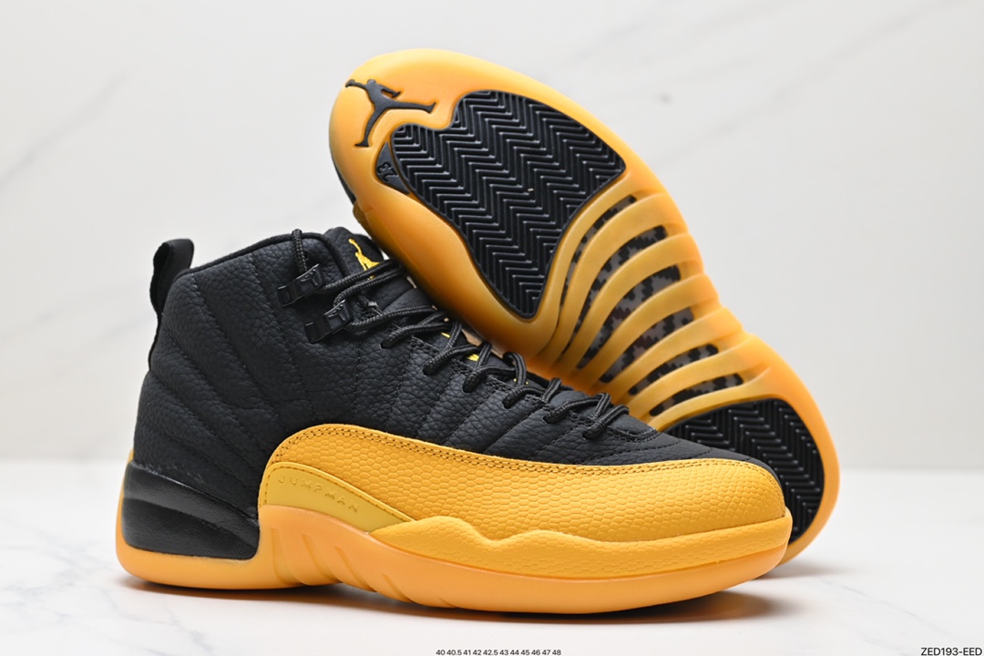 260 纯原版本 Air Jordan 12“University Gold”黑黄  130690-070