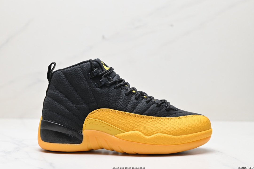 260 纯原版本 Air Jordan 12“University Gold”黑黄  130690-070