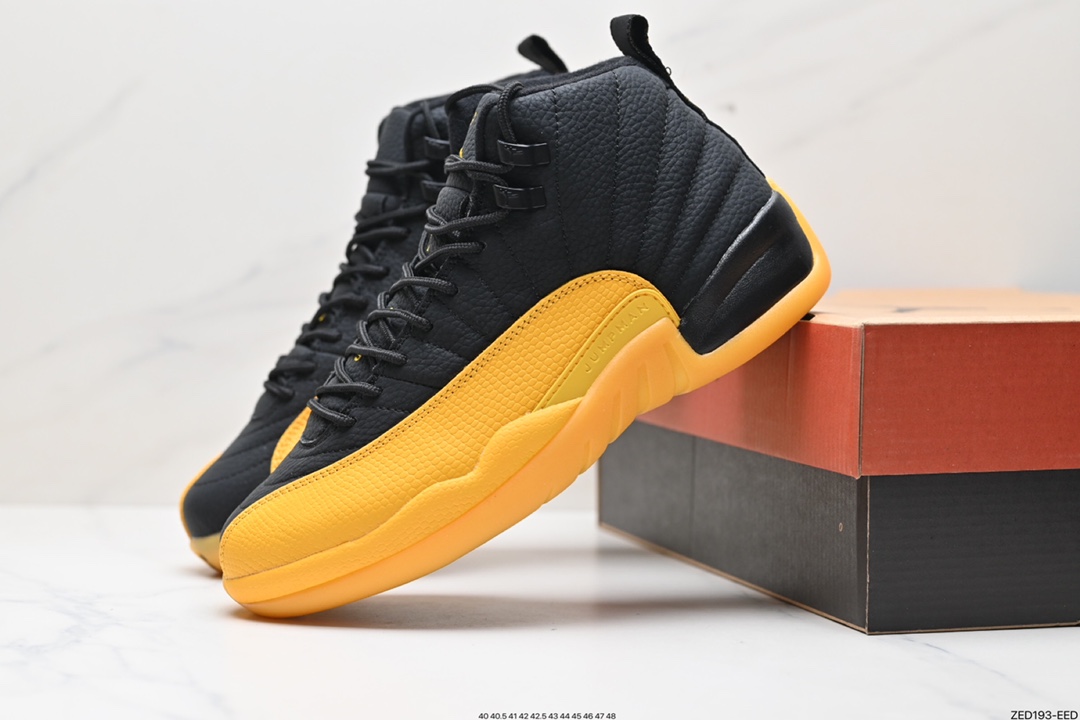 260 纯原版本 Air Jordan 12“University Gold”黑黄  130690-070