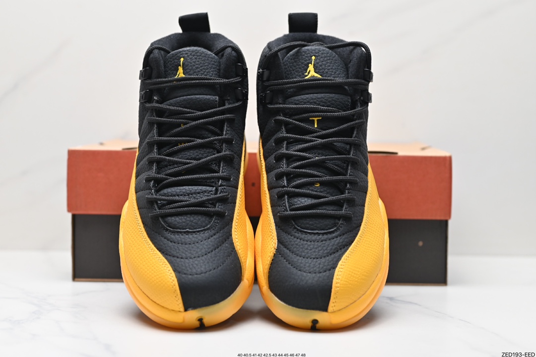 260 纯原版本 Air Jordan 12“University Gold”黑黄  130690-070