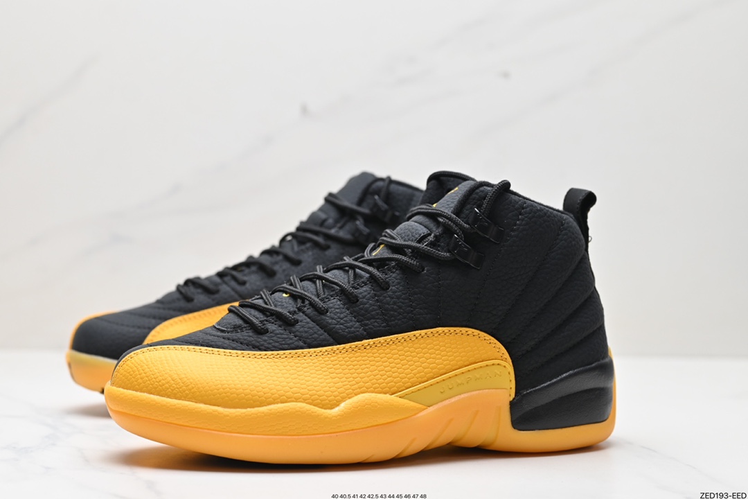 260 纯原版本 Air Jordan 12“University Gold”黑黄  130690-070