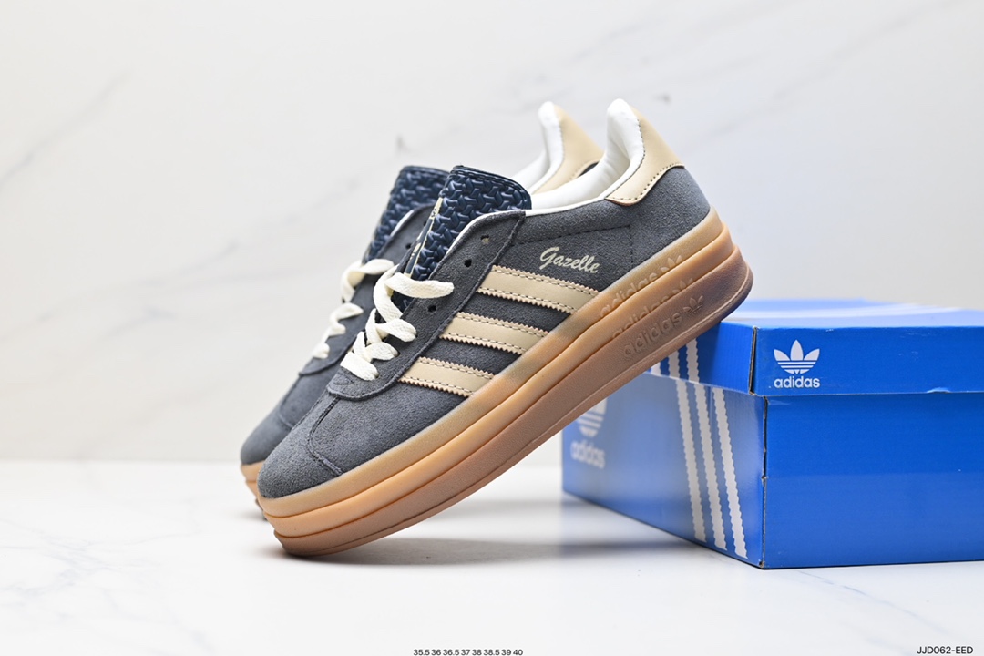 130 阿迪达斯Adidas Gazelle Bold w 低帮复古百搭休闲运动板鞋 ID6998