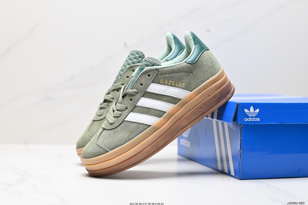 130 阿迪达斯Adidas Gazelle Bold w 低帮复古百搭休闲运动板鞋 ID6998