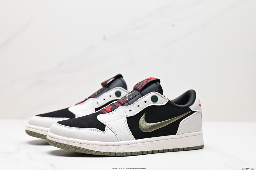 180 Air Jordan 1 Low Slip Shadow 全新配色 刺绣勾 解构风乔丹篮球鞋 AV3918-388