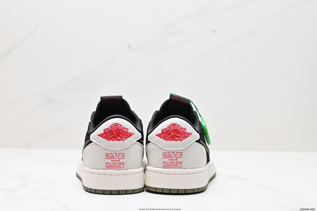 180 Air Jordan 1 Low Slip Shadow 全新配色 刺绣勾 解构风乔丹篮球鞋 AV3918-388