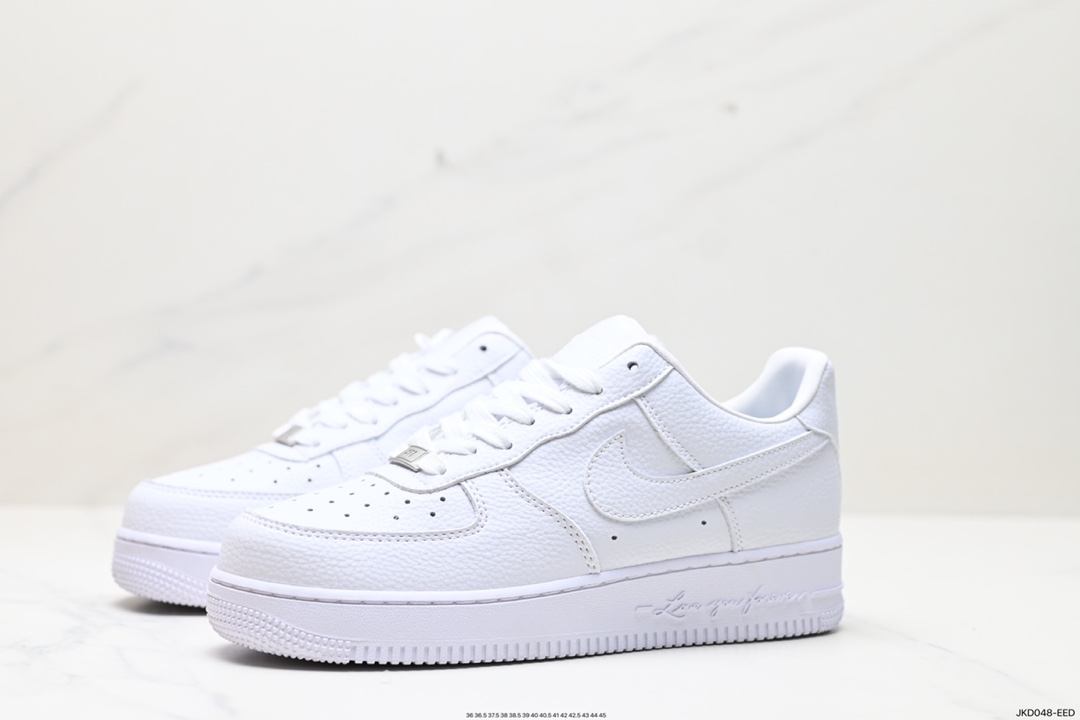 160 Drake x Air Force 1 Low 纯白字母印花 CZ8065-100