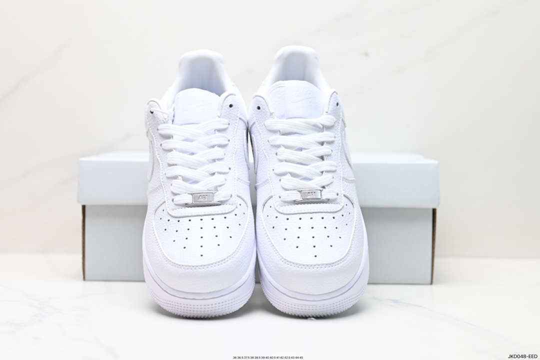 160 Drake x Air Force 1 Low 纯白字母印花 CZ8065-100