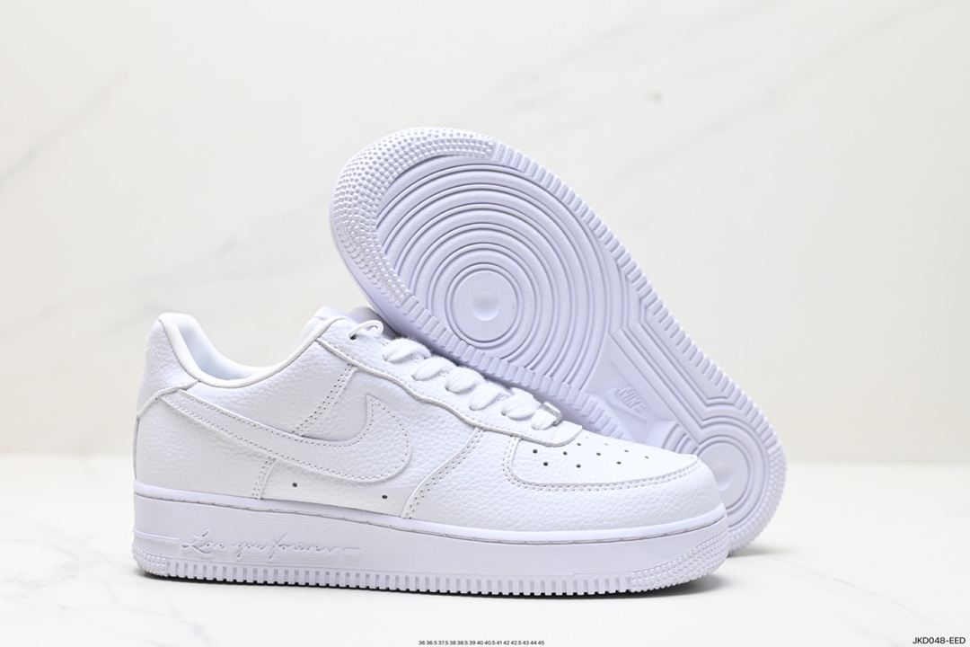 160 Drake x Air Force 1 Low 纯白字母印花 CZ8065-100