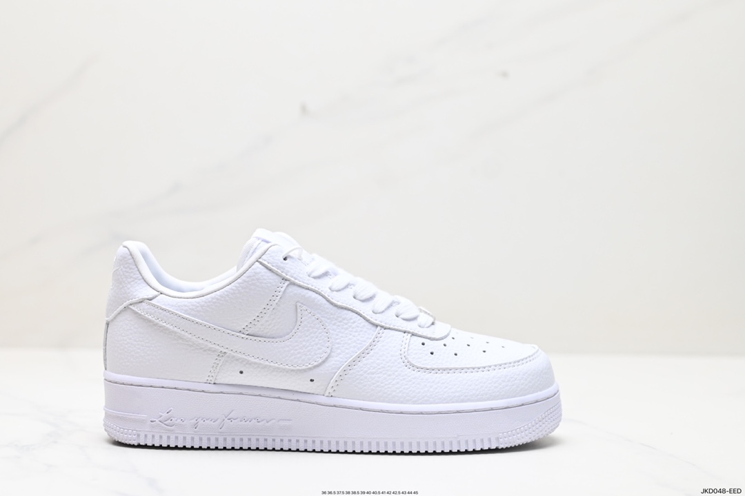 160 Drake x Air Force 1 Low 纯白字母印花 CZ8065-100