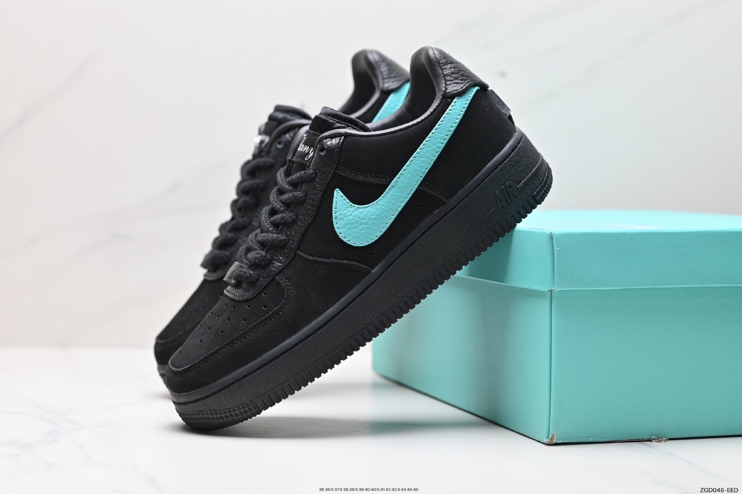 290 联名奢侈品大牌-蒂芙尼/Tiffany & Co. x Nike Air Force 1 Low SP”1837“空军一号 DZ1382-001