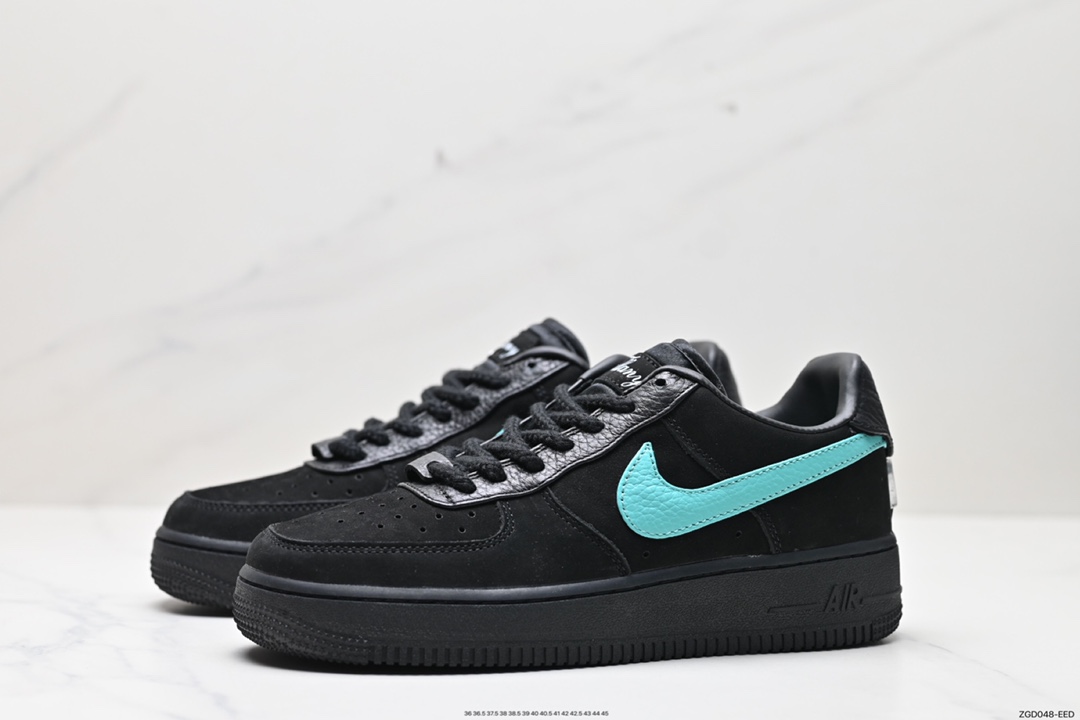 290 联名奢侈品大牌-蒂芙尼/Tiffany & Co. x Nike Air Force 1 Low SP”1837“空军一号 DZ1382-001