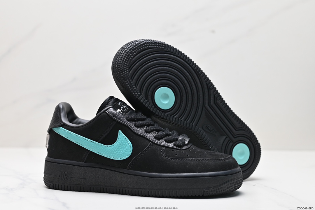 290 联名奢侈品大牌-蒂芙尼/Tiffany & Co. x Nike Air Force 1 Low SP”1837“空军一号 DZ1382-001