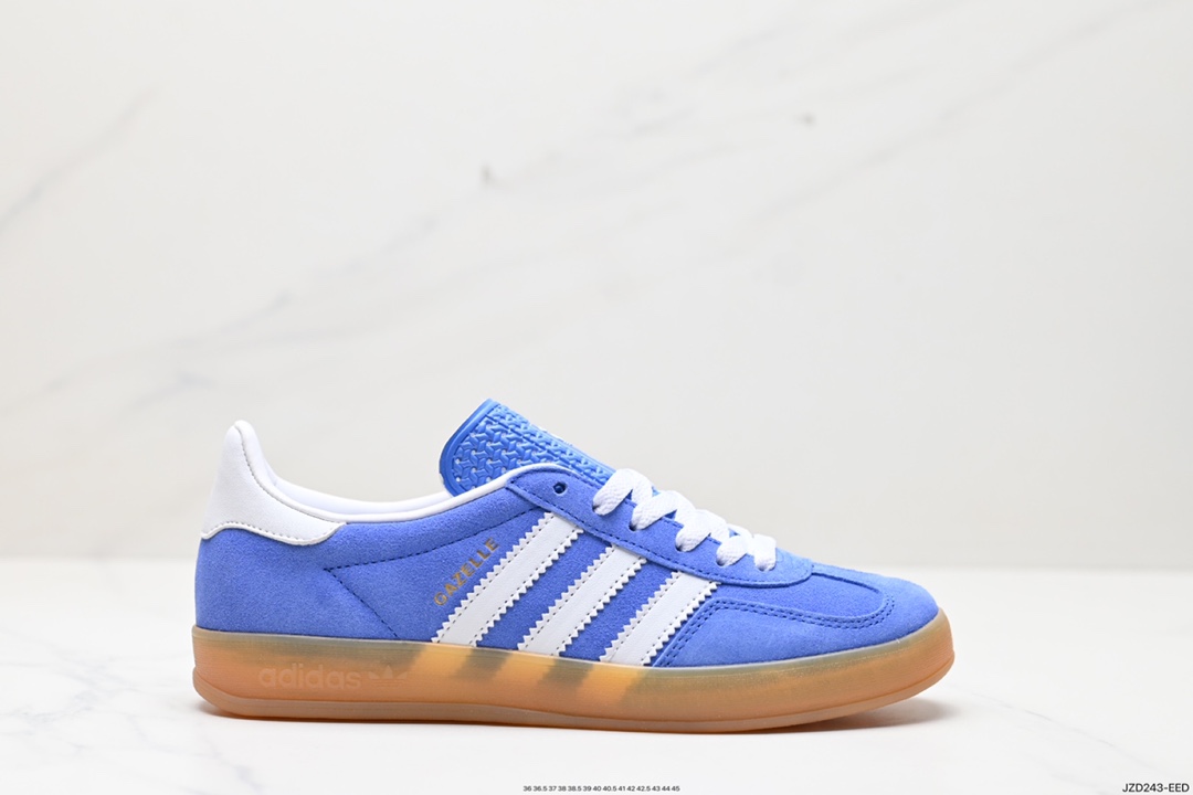 140 阿迪达斯Adidas Originals Gazelle Indoor 三叶草复古防滑耐磨低帮板鞋 HQ8717