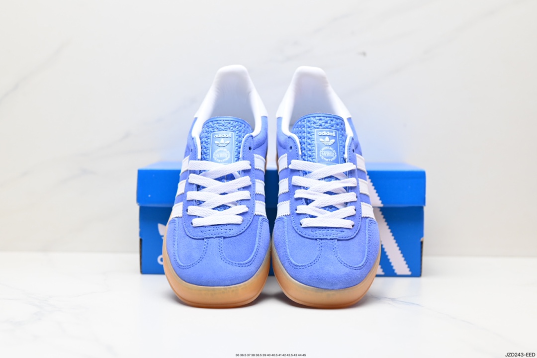 140 阿迪达斯Adidas Originals Gazelle Indoor 三叶草复古防滑耐磨低帮板鞋 HQ8717