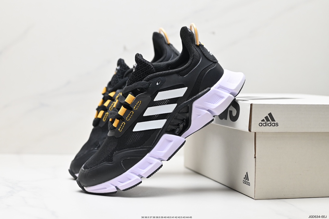 180 Adidas Climacool 清风高弹系列超轻量休闲运动慢跑鞋 乳白桔 IF0634