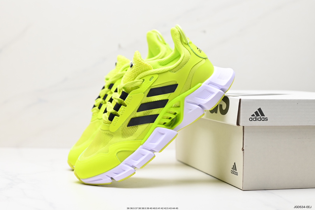 180 Adidas Climacool 清风高弹系列超轻量休闲运动慢跑鞋 乳白桔 IF0634