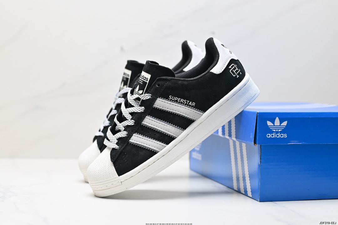 125 阿迪达斯Adidas三叶草 Originals Superstar Pride RM贝壳头系列低帮板鞋 HP2368