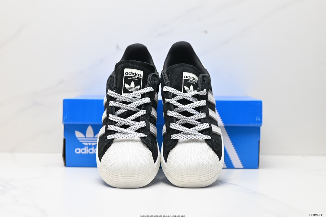 125 阿迪达斯Adidas三叶草 Originals Superstar Pride RM贝壳头系列低帮板鞋 HP2368