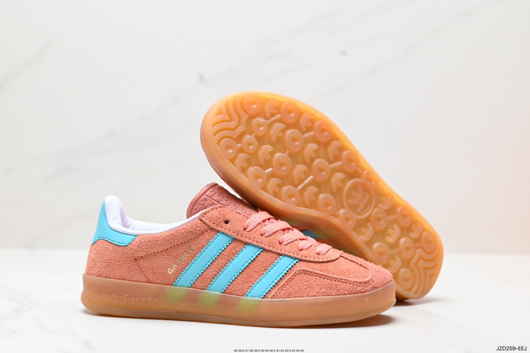 140 adidas Originals Gazelle INdoor 三叶草休闲防滑耐磨低帮板鞋  IH7499