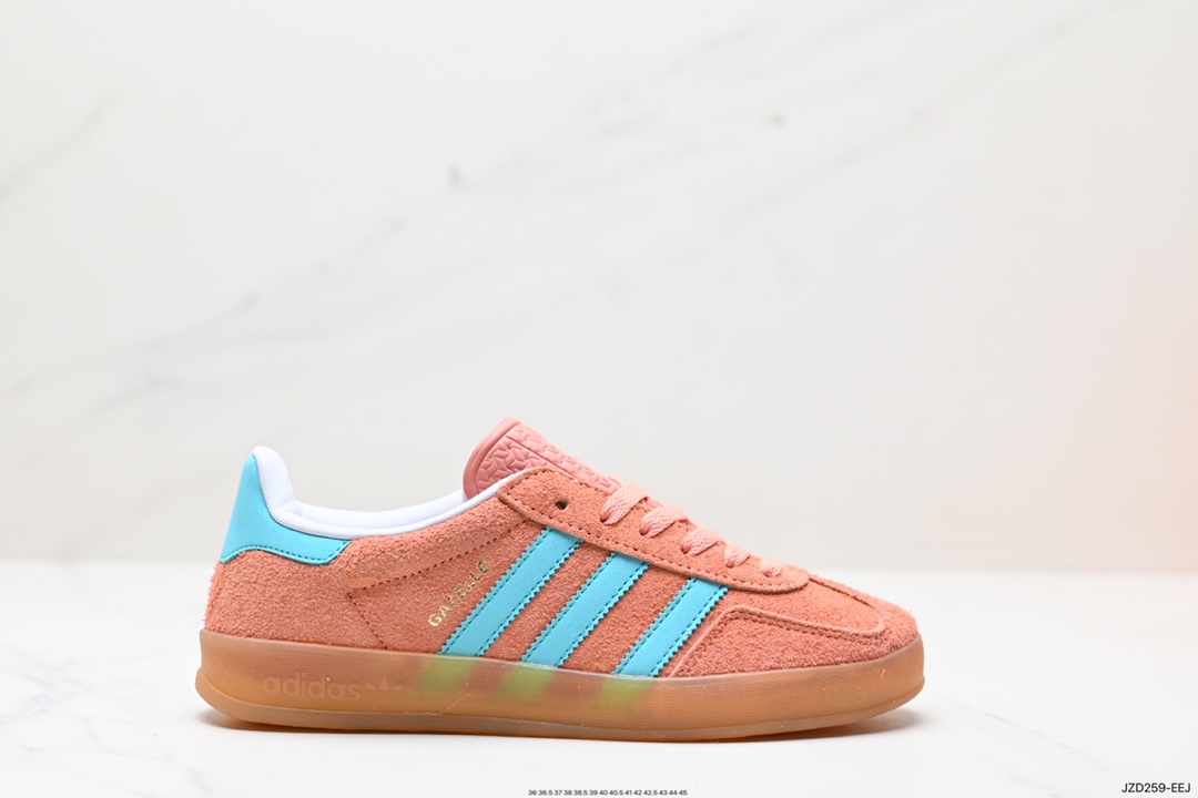 140 adidas Originals Gazelle INdoor 三叶草休闲防滑耐磨低帮板鞋  IH7499