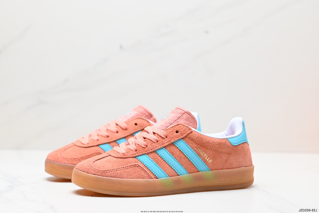 140 adidas Originals Gazelle INdoor 三叶草休闲防滑耐磨低帮板鞋  IH7499