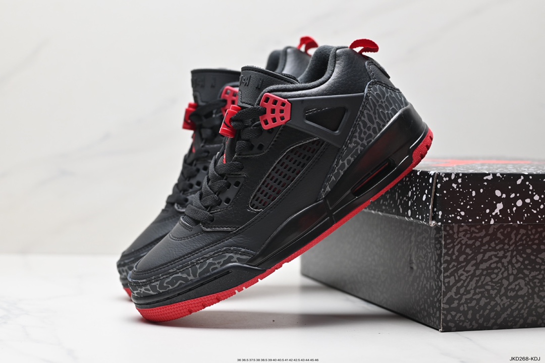 160 Jordan Spizike Low "Bred" AJ 乔丹合体元素 黑红配色 文化休闲板鞋 FQ1759-006