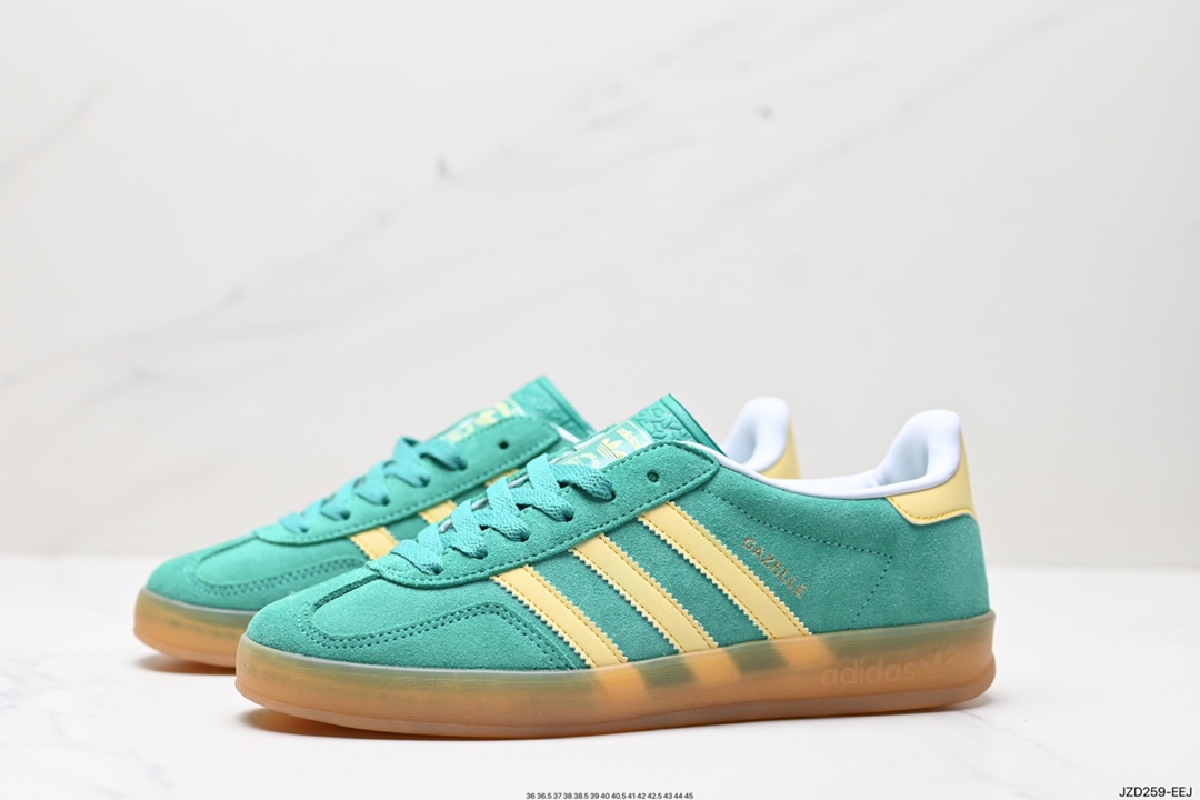 140 adidas Originals Gazelle INdoor 三叶草休闲防滑耐磨低帮板鞋  IH7499