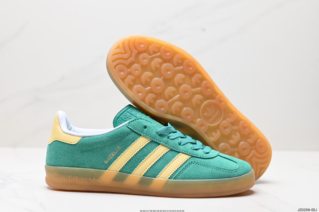 140 adidas Originals Gazelle INdoor 三叶草休闲防滑耐磨低帮板鞋  IH7499