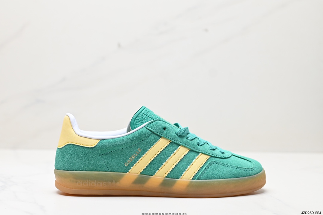 140 adidas Originals Gazelle INdoor 三叶草休闲防滑耐磨低帮板鞋  IH7499