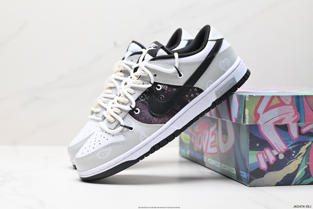 160 Nike SB Dunk Low 可可摩卡 美式黑棕 解构抽绳鞋带 DD1391-100