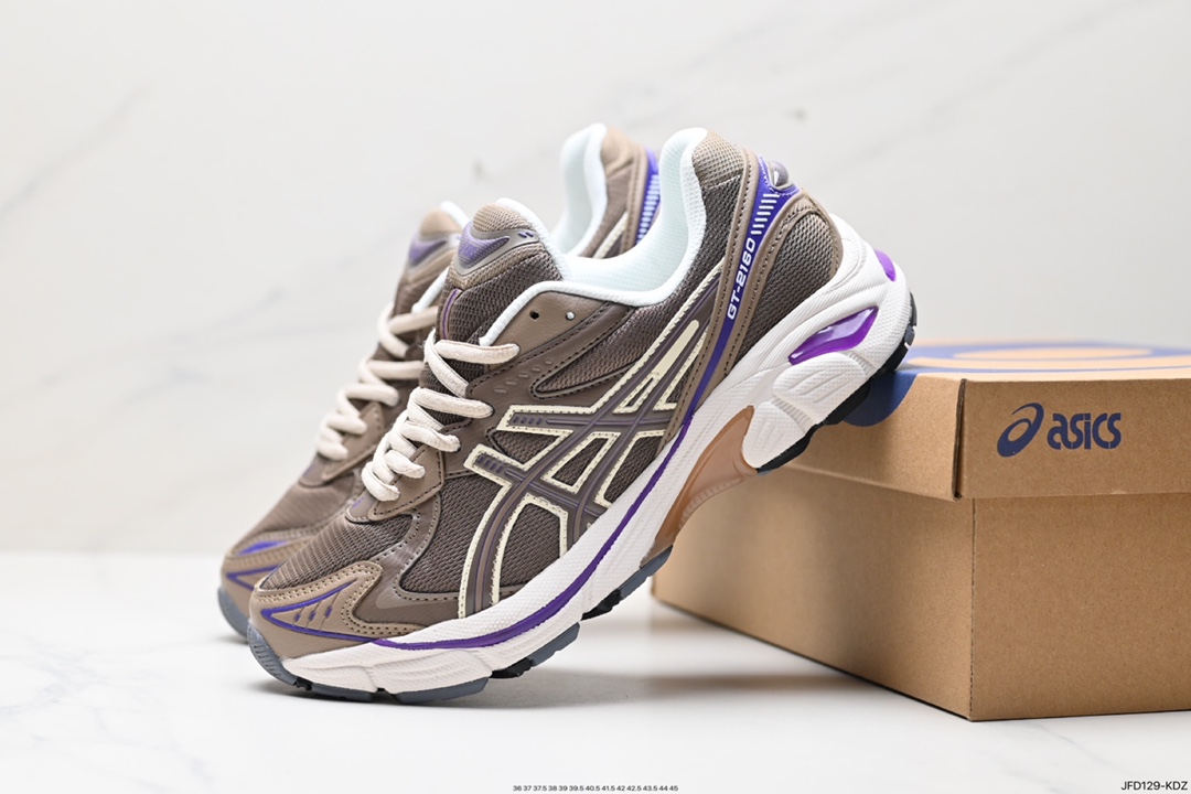 170 ASICS/亚瑟士 透气网眼鞋面配合部分合成革材质 CT-2160