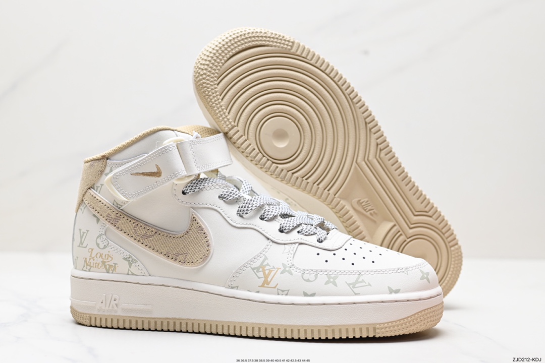 240 NIke Air Force 1 '07 Low “LV联名--浅黄牛仔暗夜精灵”空军一号  DV9988-600