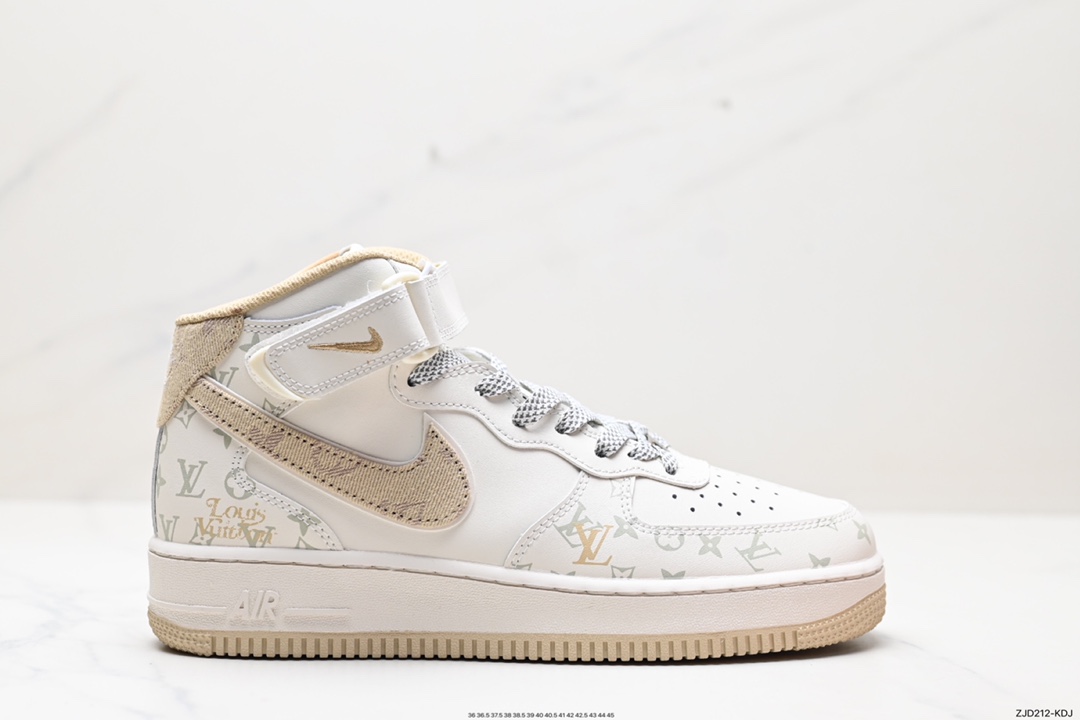 240 NIke Air Force 1 ’07 Low “LV联名–浅黄牛仔暗夜精灵”空军一号  DV9988-600